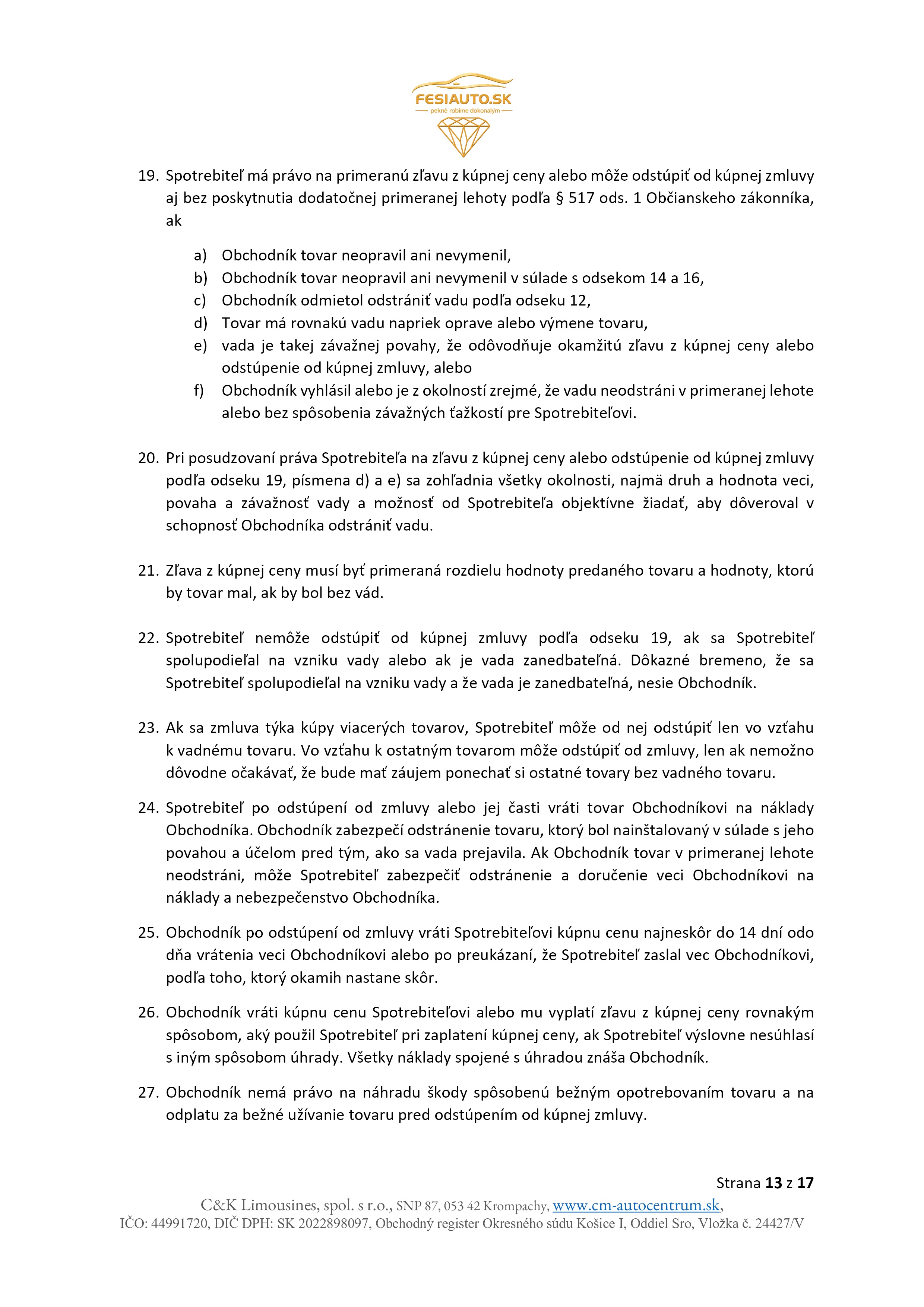 2026.06.19 - Obchodné podmienky pre spotrebiteľov www.fesiauto (13)